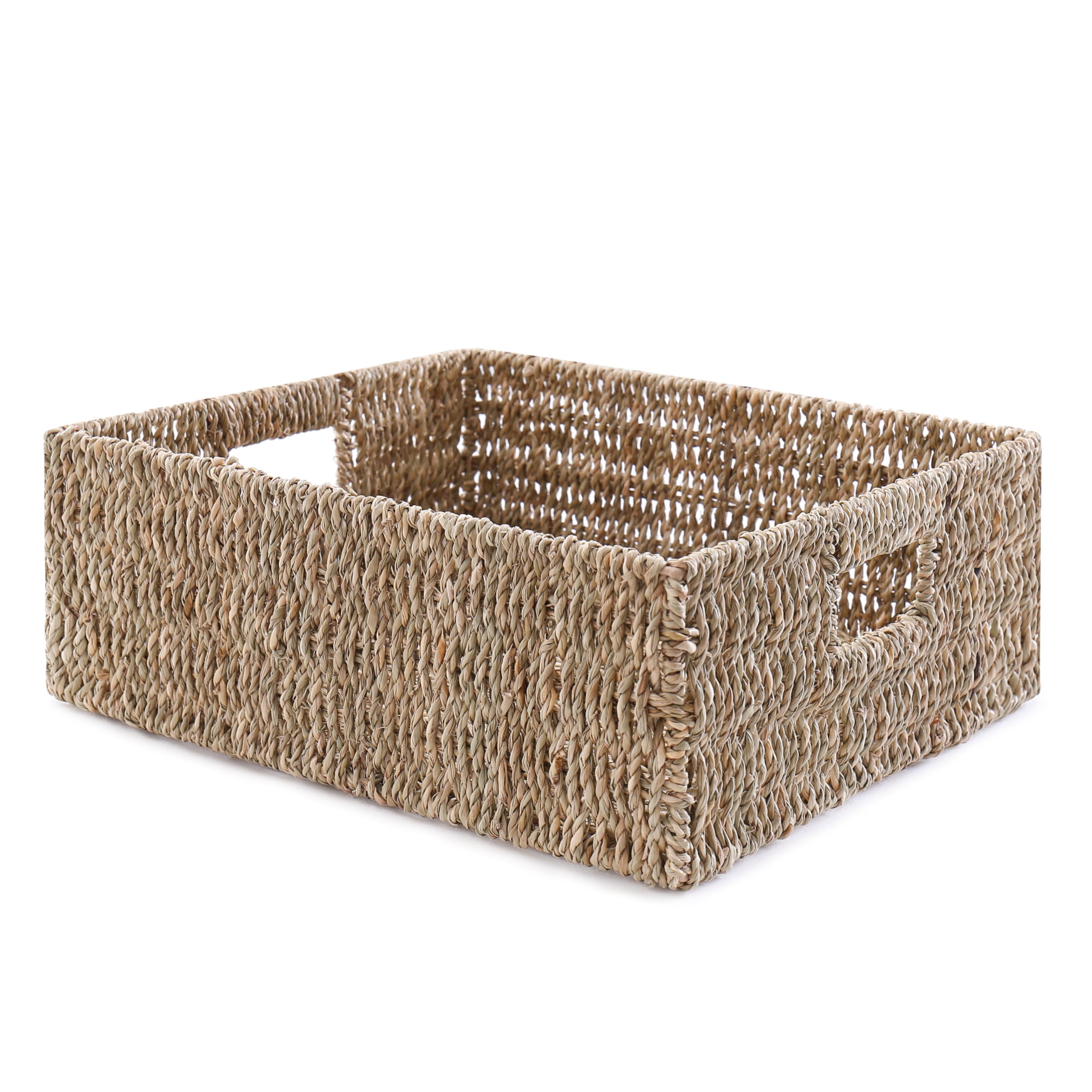 Panier de rangement pour salle de bain et chambre, boîte tressée 32 cm pour une maison épurée