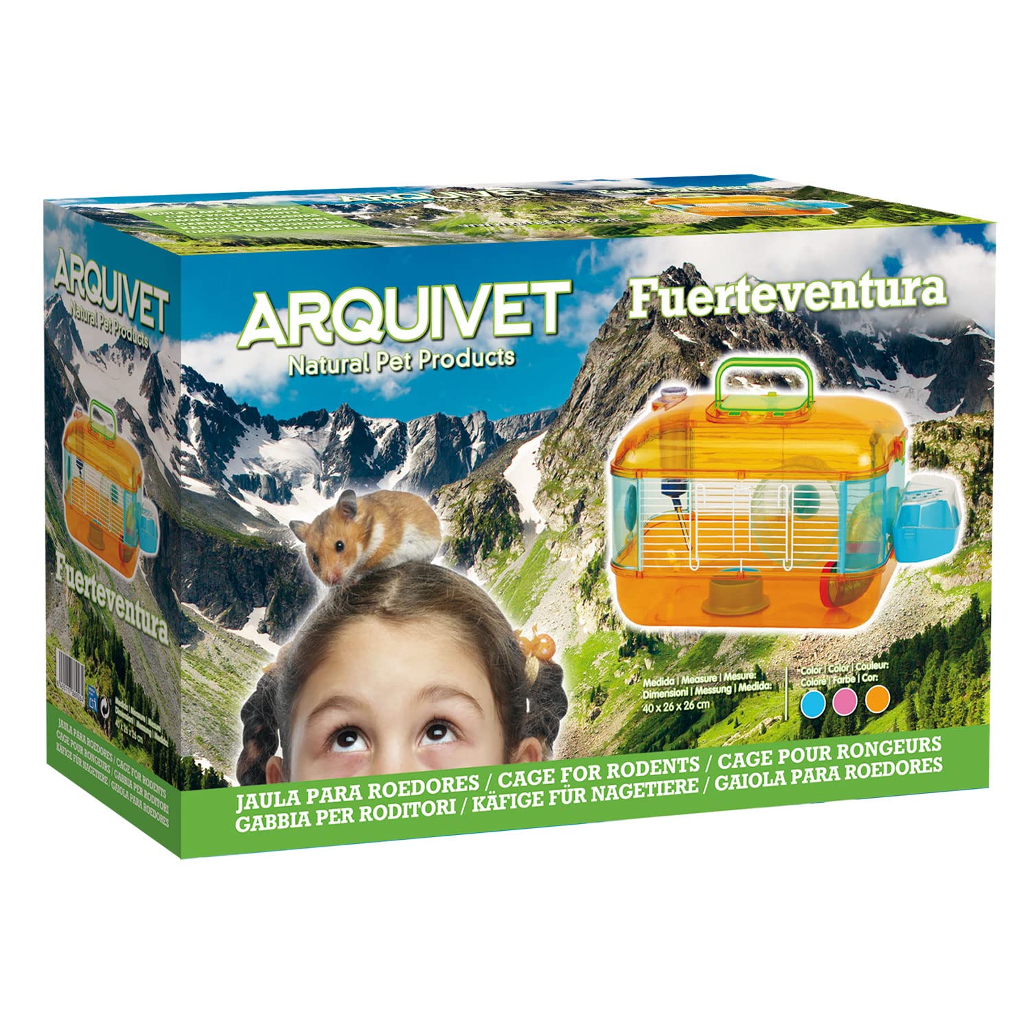 Arquivet Fuerteventura Gabbia per roditori Piccoli, 40 x 26 x 26 cm