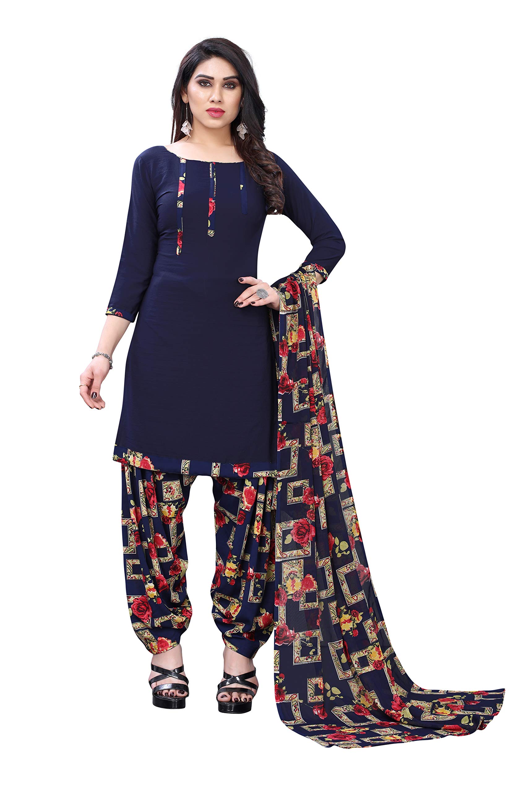 Women's Crepe Dress Material (Kiara Navy Blue_Free Size)-image-48