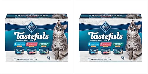 Blue Buffalo Tastefuls Natural Pate Wet Cat Food Variety Pack,