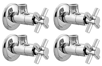 Joyway Corsa Angle Cock, Angle Valve Stop Cock Brass (Pack of 4 Pieces)