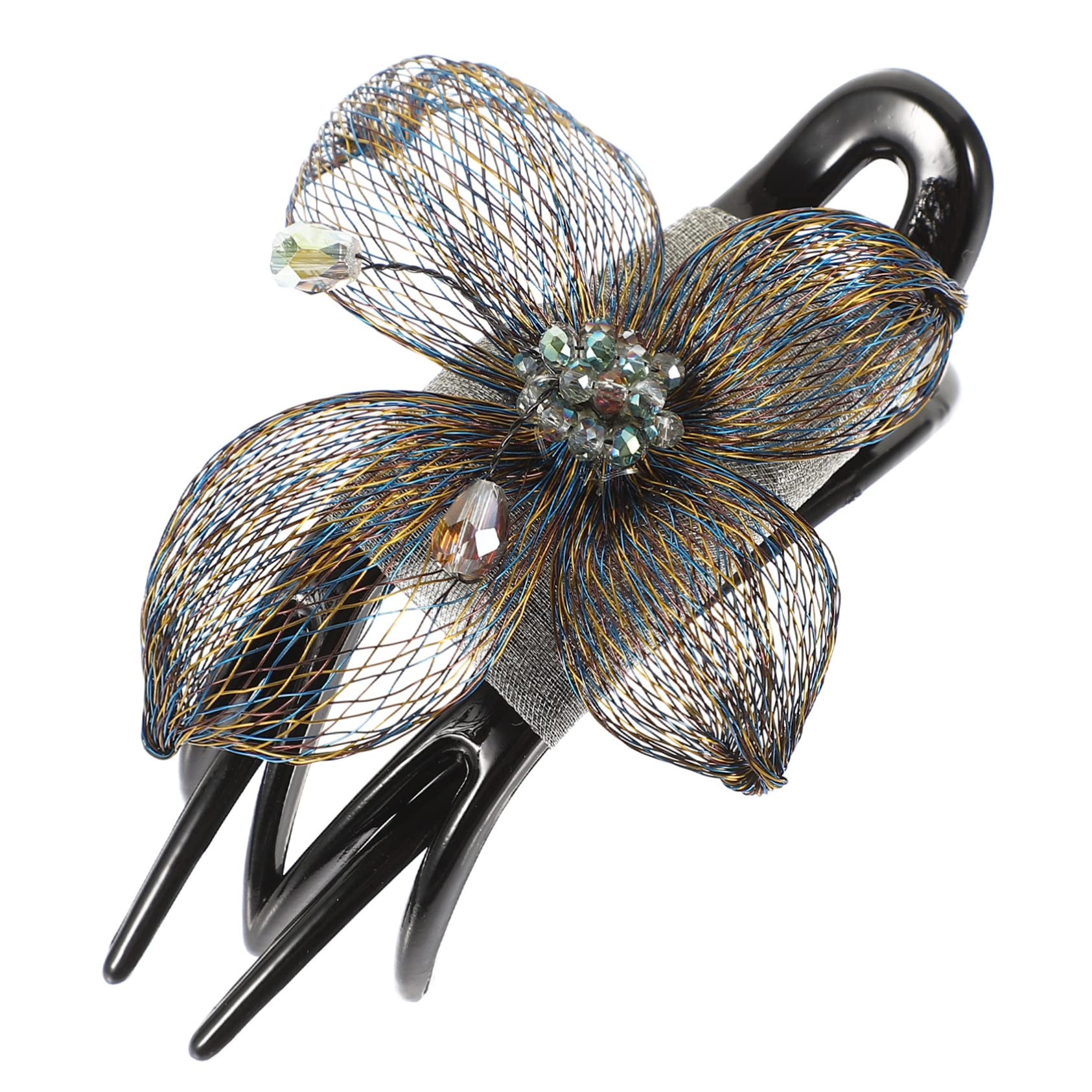 POPETPOP 3 Piezas Horquilla Pinza Decorativa Para El Cabello Clips Laterales Para El Cabello Pinzas De Flores Para El Cabello Clip Francés Decorar De Las Mujeres Hilo Juan Ornitorrinco