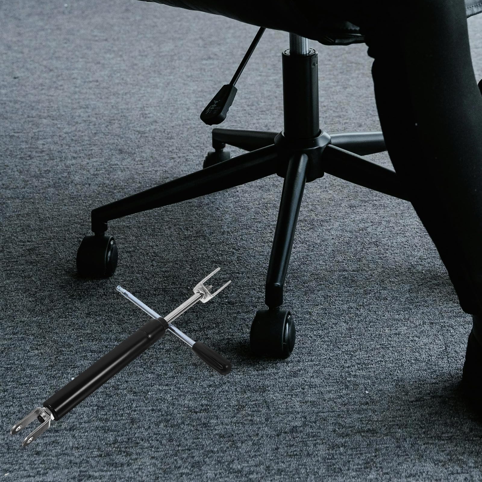 Beaupretty Barra de Soporte para Silla Hidráulica Elevador de Gas de 8 CM de Carrera para Reparación de Sillas de Oficina y Peluquería Compatible