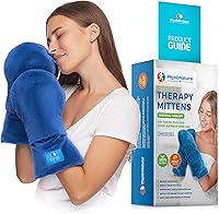Vista 1 de Microwavable Therapy Mittens with Flaxseed – Moist Heat Therapy Relief for Hands and Fingers in Cases of Stiff Joints, Trigger Finger, Inflammation