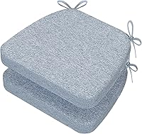 Vista 138 de AAAAAcessories - Cojines para silla en forma de D, 2" de espesor, almohadillas para sillas de comedor con lazos y removibles, cubierta lavable a