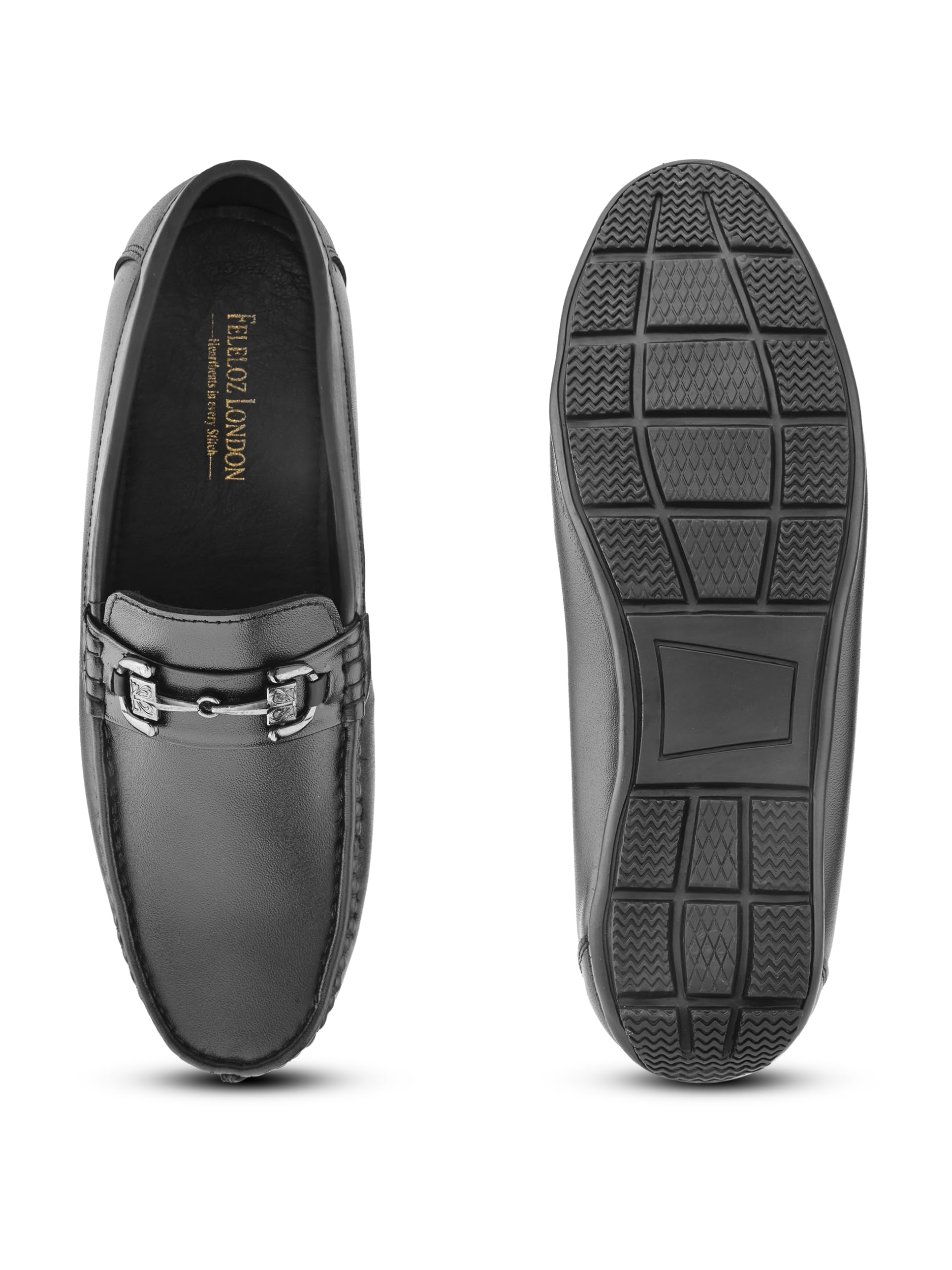 Genuine Italian Leather Loafers for Men | Premium Formal Shoes with Leather Lining & TPR Sole | Stylish & Comfortable and Office Wear Dress Shoes-image-36