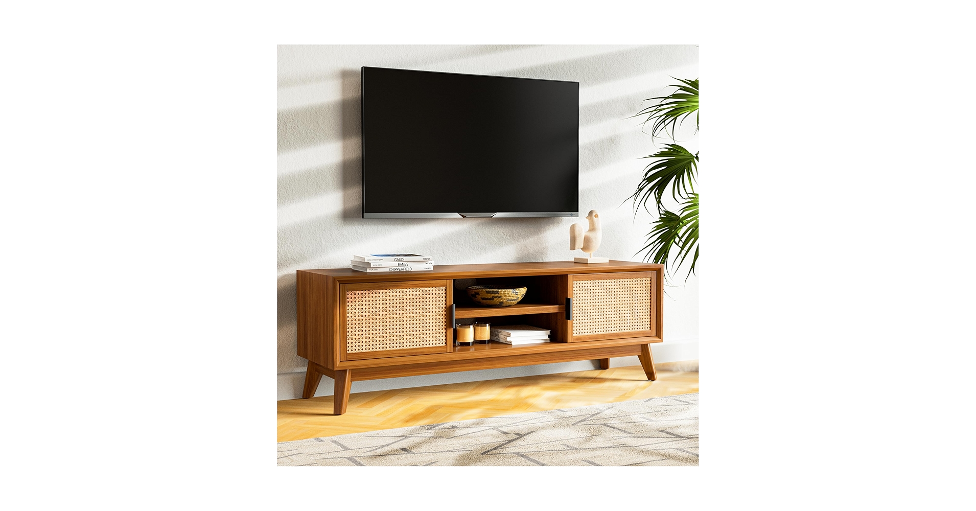 JASPER　テレビ台 Amazon.com: Bme Jasper Premium Solid Wood TV Stand, Under 10