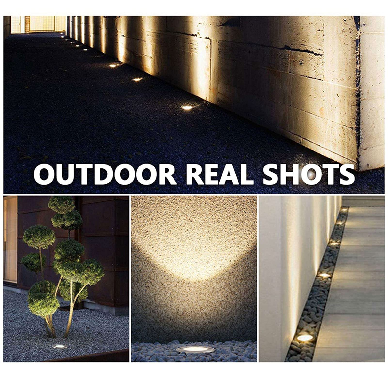 Solar-Bodenleuchten, wasserdicht, 8 LEDs, for Außenbereich, Terrasse, Landschaftsbeleuchtung, Dekoration, for den Weg, Garten, Hof im Freien Lampen (Size : 8 Packs)