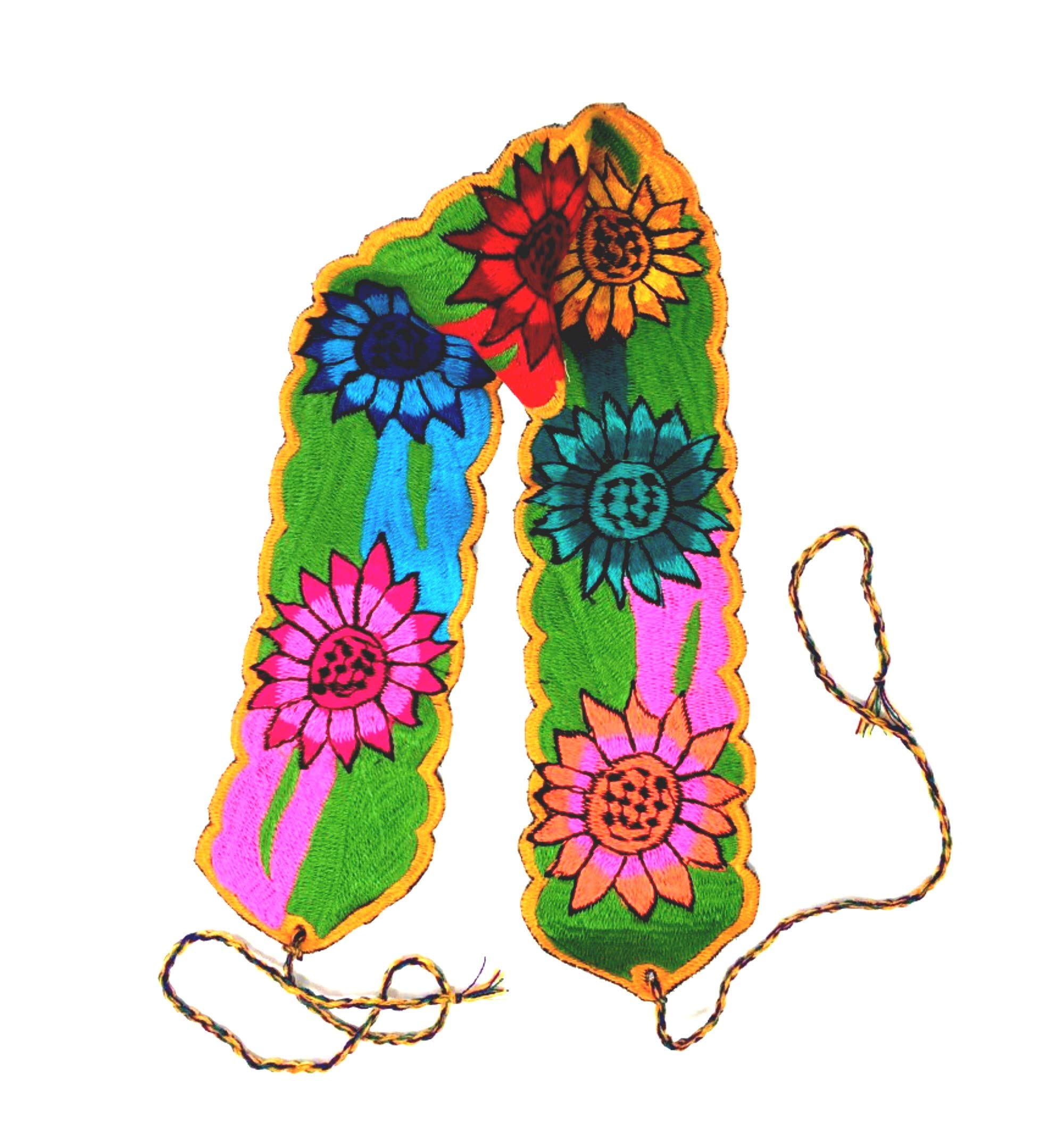 Mexican Belt sash 36 inches Ties 16 inches each Mexican Fiesta coco theme party 5 Mayo