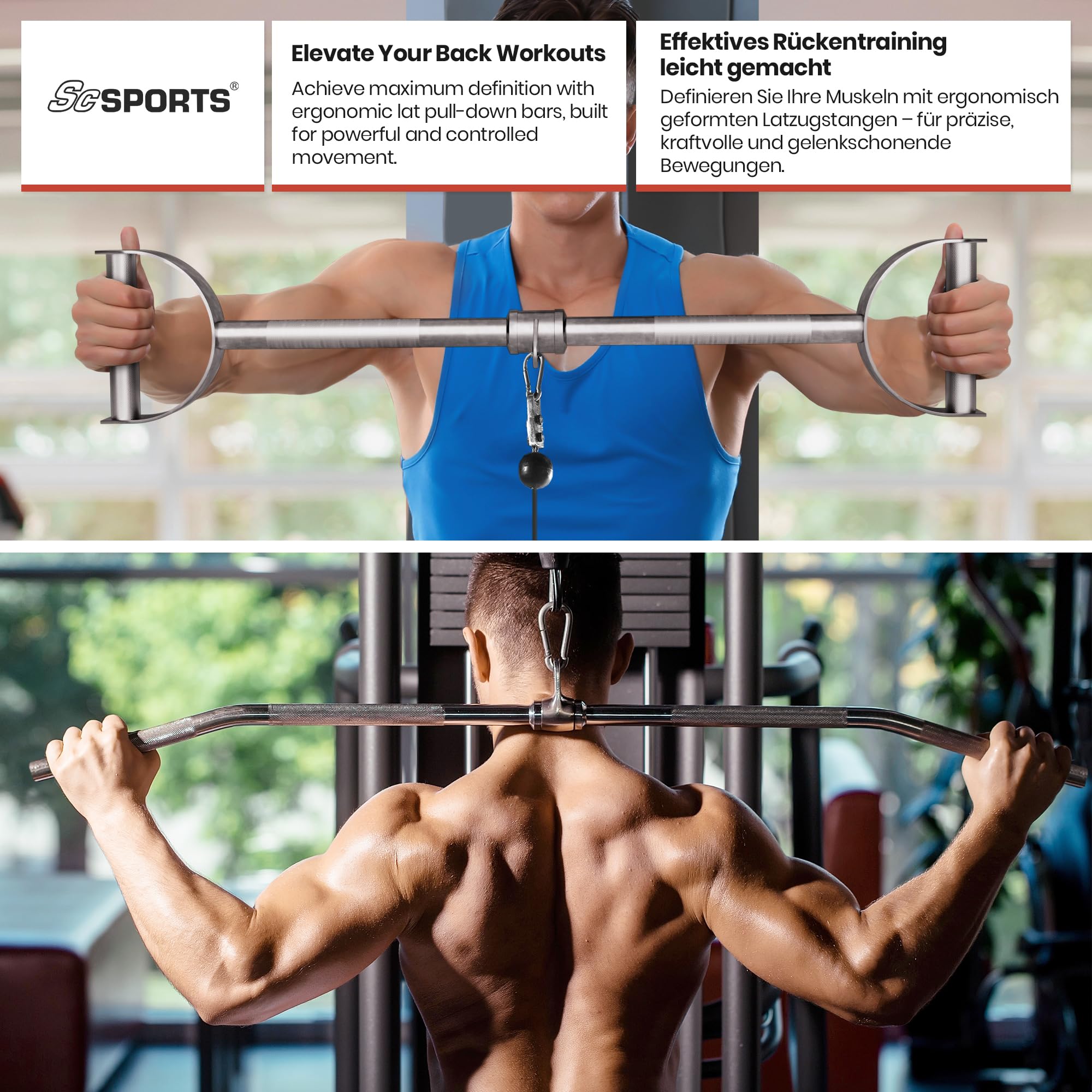 KUKUVI LAT - Accessori per Barra di trazione, Accessori per la Palestra Domestica, Attrezzatura per tricipiti e tricipiti, Set di Esercizi di Fitness e Potenza per Allenamento di Forza delle Braccia