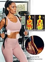 Vista 5 de Ekouaer Corsé de cintura para mujer bajo el busto, moldeador de cuerpo con huesos de acero, quemador de grasa abdominal S-4XL