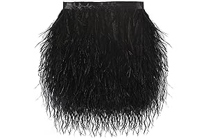 Black Ostrich Feather Trim: The Perfect Embellishment for Any Project