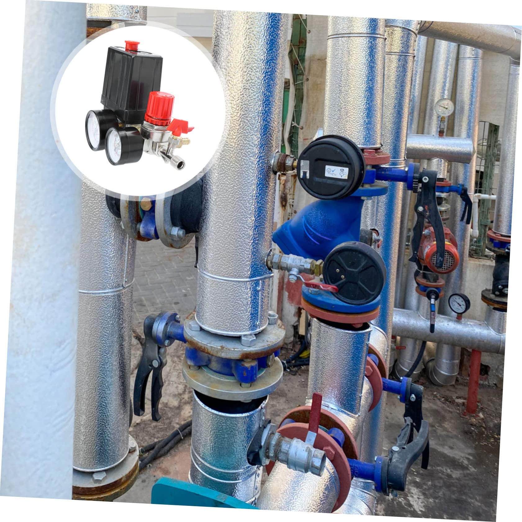 Gatuida Regolatore Di Pressione Del Compressore D'aria Compressore D'aria Controllo Della Pressione Adattatore Per Facile Da Installare e Smontare