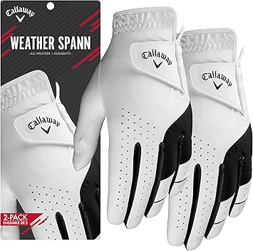 Amazon Callaway Golf メンズ Weather Spann プレミアム合成ゴルフグローブ Mサイズ 2パック ホワイト 左手着用 キャロウェイ Callaway ゴルフグローブ Amazon Callaway Golf メンズ Weather Spann プレミアム合成ゴルフグローブ Mサイズ 2パック ホワイト 左手着用 キャロウェイ Callaway ゴルフグローブ