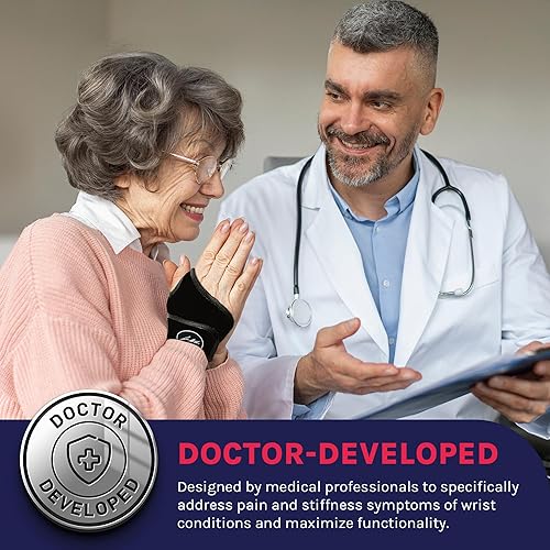 Miniatura 3 de Doctor Developed - Muñequera para artritis del túnel carpiano, tendinitis, soporte de mano, ideal para fitness, levantamiento de pesas, manual