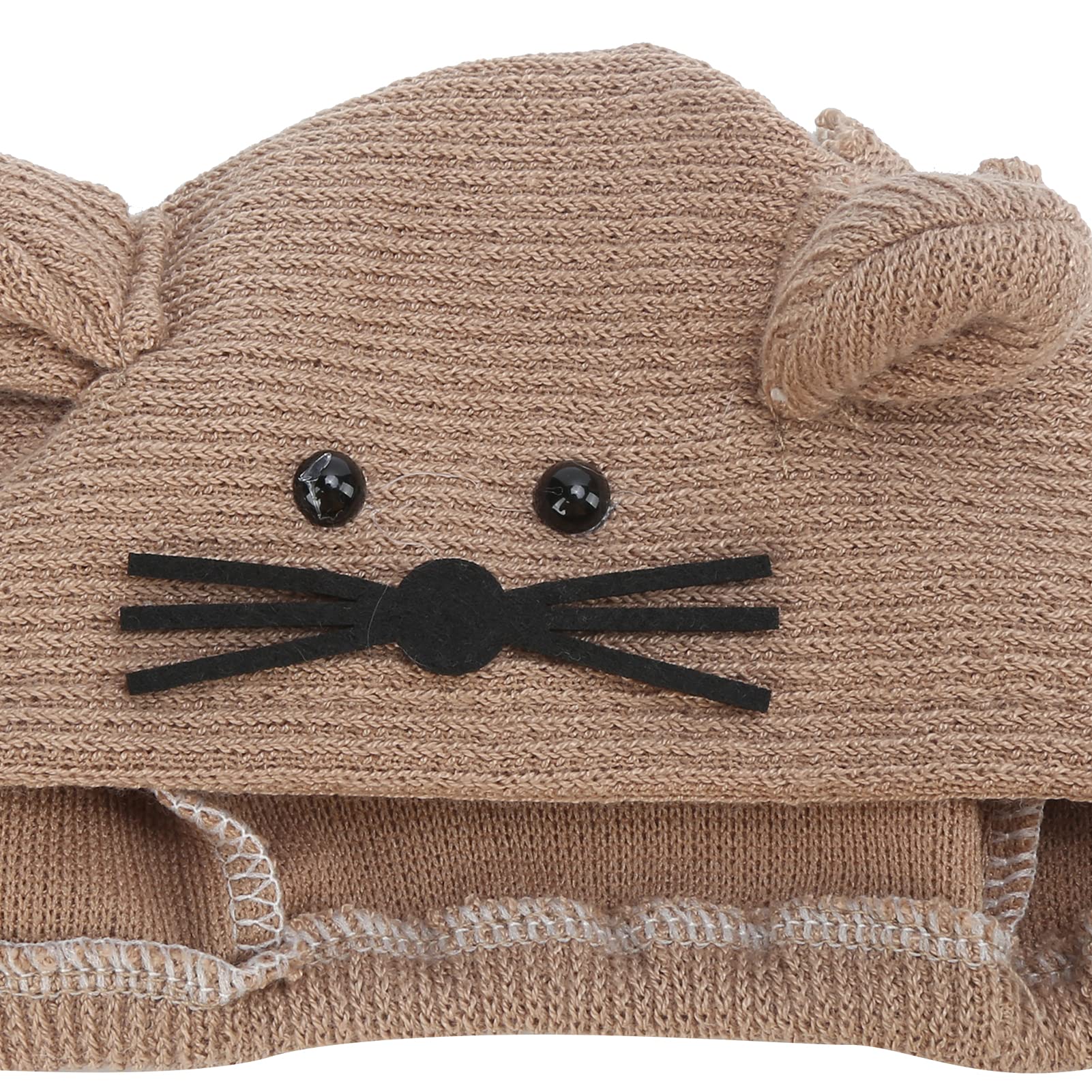 Baby Jumpsuit, Share Growth More Cute Newborn Photo Props Baby Gifts for Baby Photography(Brown, Hat + Doll + one-Piece) - Image 3 thumbnail