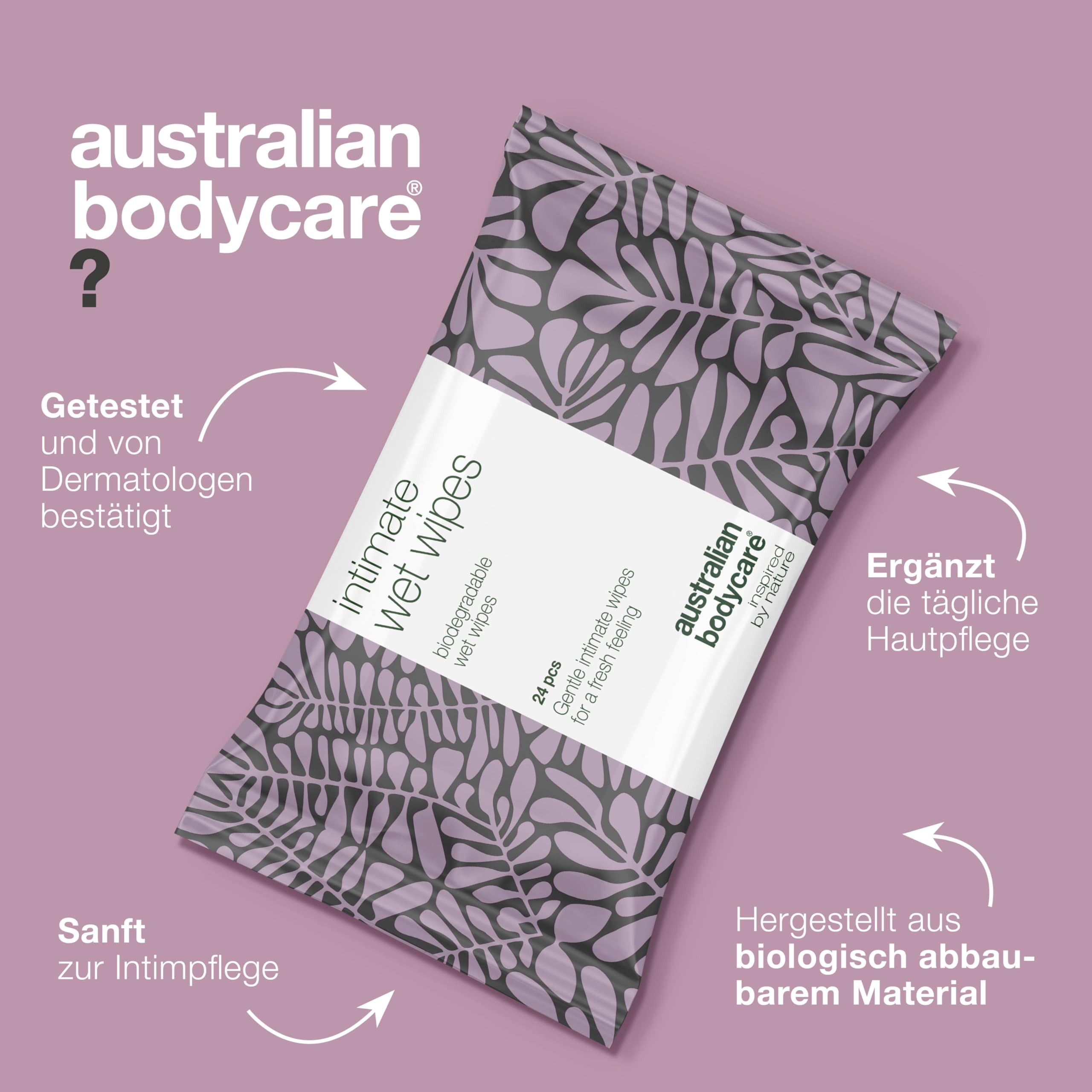Intime Feuchttücher mit Teebaumöl für feminine Hygiene – 144 Tücher (6 Packungen) | Reinigung für Schweiß und unangenehmen Geruch | Erfrischend & kühlend | Hygiene für unterwegs | Biologisch abbaubar