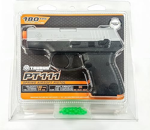 Miniatura 6 de Taurus Millennium PT-111 - Pistola de aire comprimido con resorte, 180 FPS, color negro