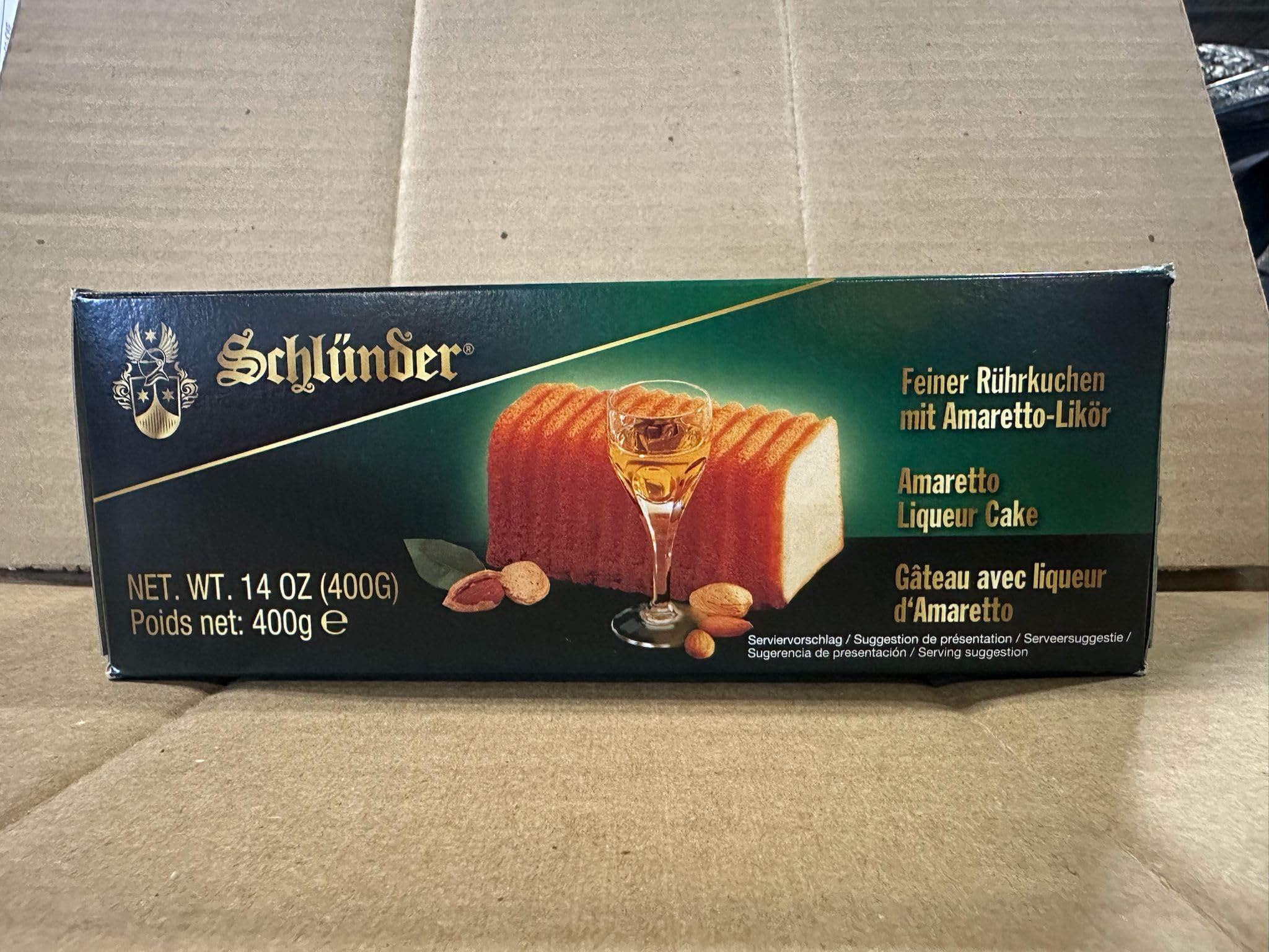 Schlunder Amaretto Liqueur Pound Cake Imported from Germany In Gift Box