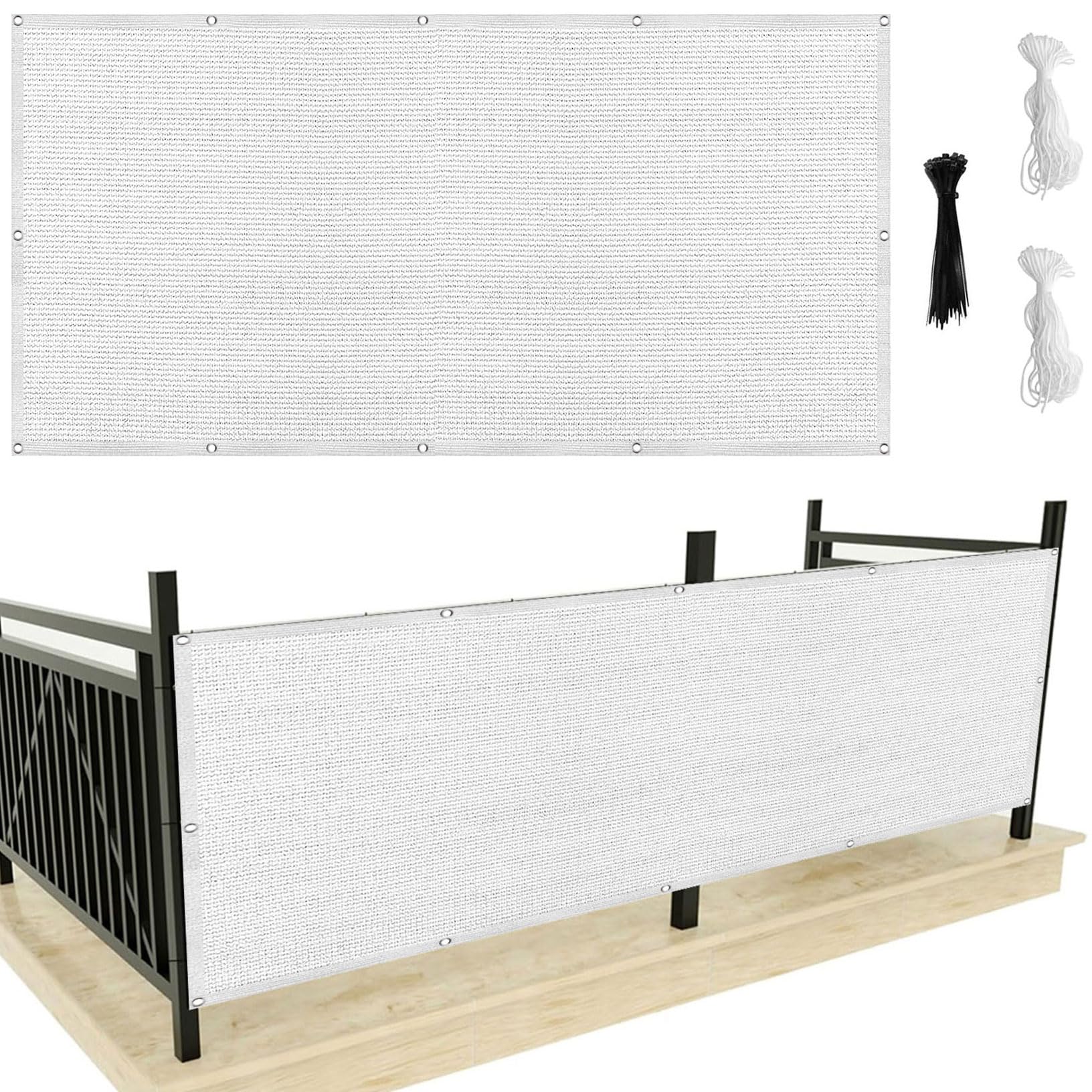 Voile d'ombrage respirant blanc protection UV maximale pour pergola et terrasse