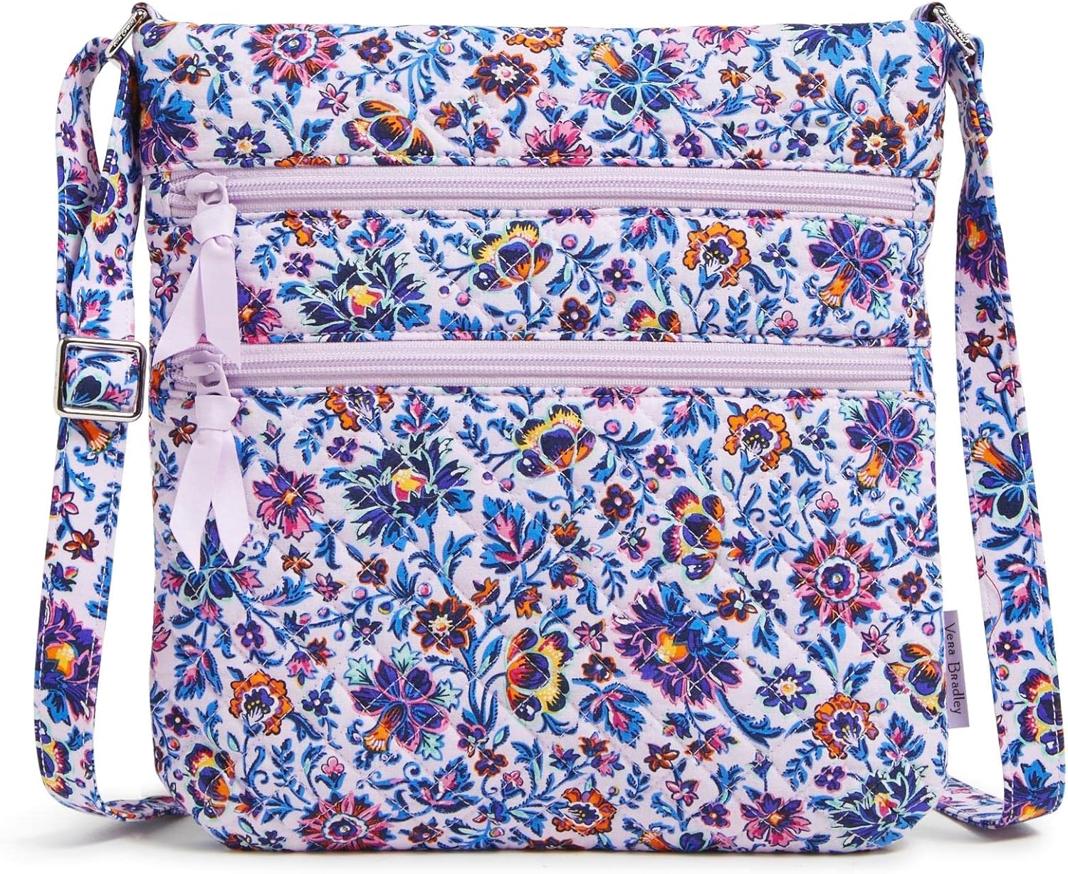 Vera Bradley Women's Cotton Triple Zip Hipster Crossbody