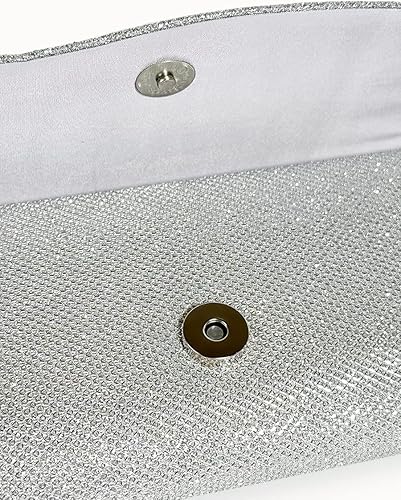 Miniatura 4 de AIJUN Clutch Purses for Women Sequin Envelope Evening Bag Party Prom Purse Bride Wedding Handbag with Chain