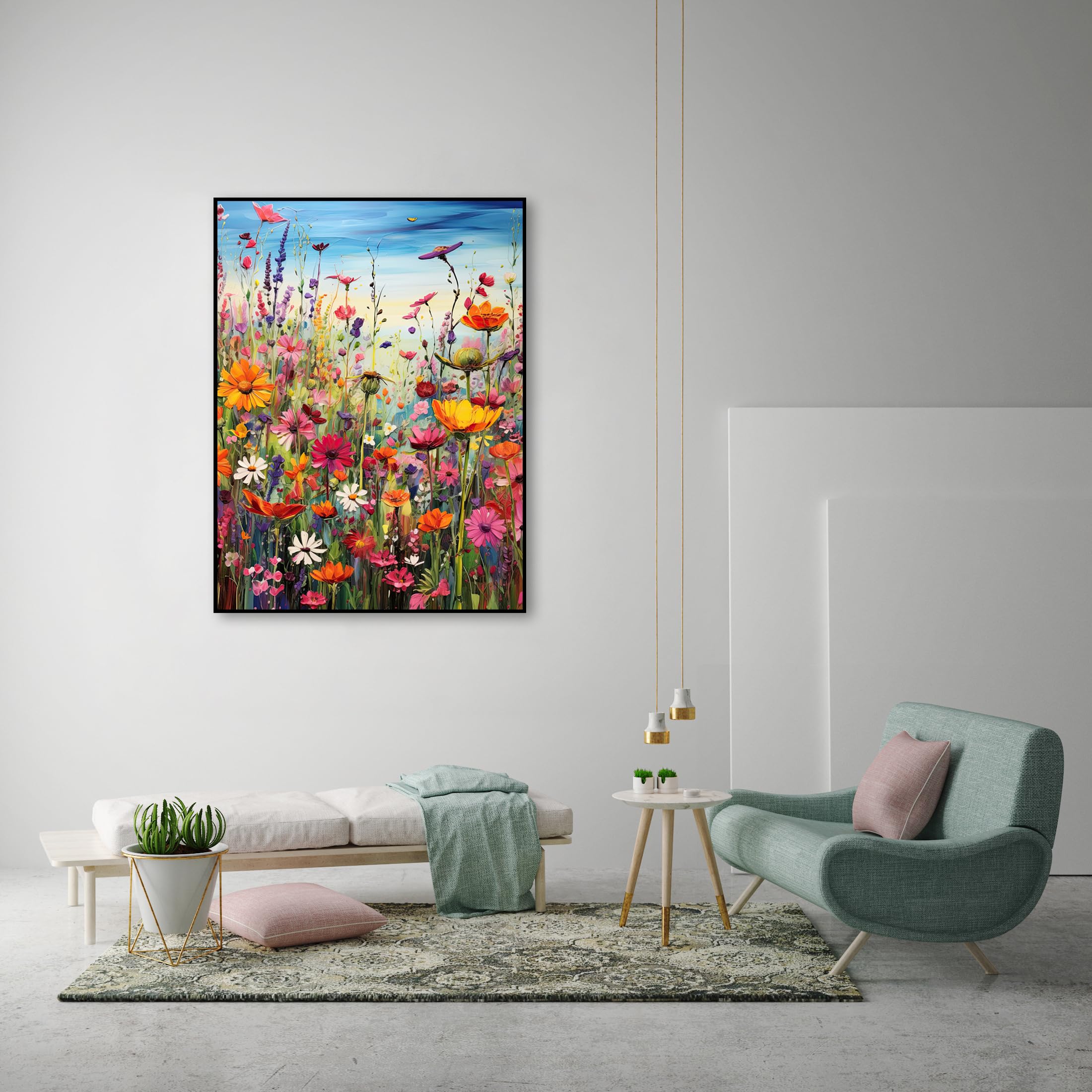 Pittura Con I Numeri Per Adulti HEIBAGO – Tela 30x40 Cm, Kit Fai Da Te, Colori Acrilici, Senza Cornice