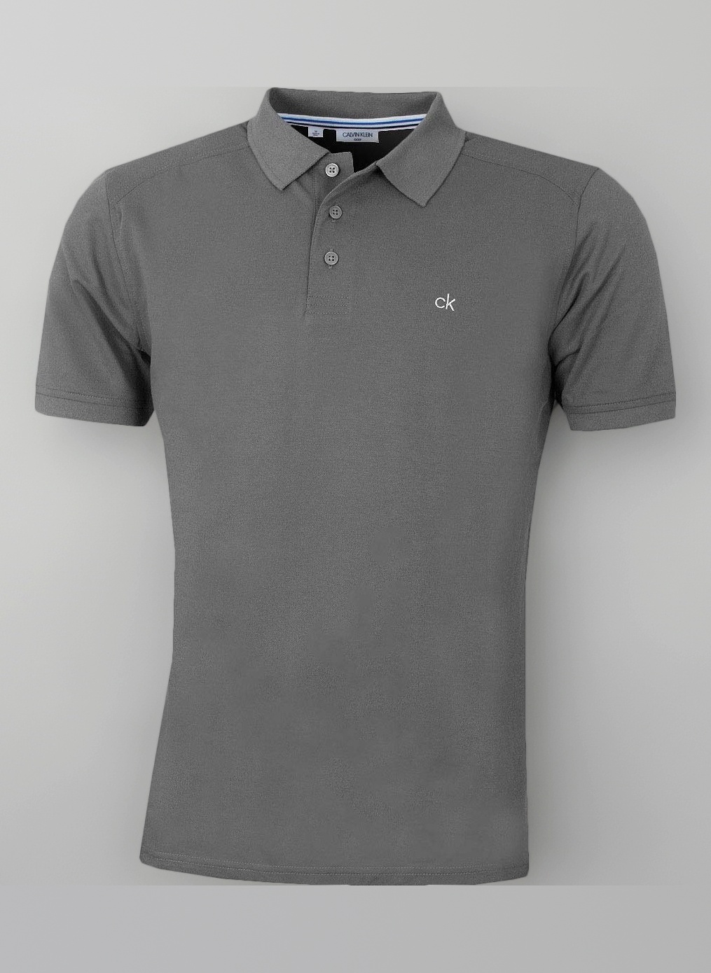 Men's Smooth Cotton Monogram Logo Polo Shirt