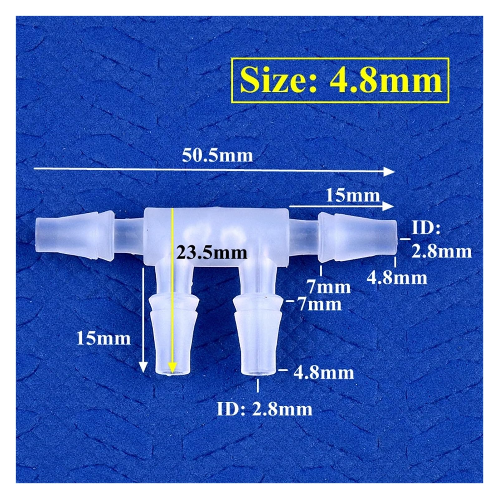 5~200 sztuk 2.4~11.1mm PP boczne 4-drogowe złącza rura systemu nawadniającego o równej średnicy złącza Pagoda zbiornik akwarium złącze węża pompy powietrza(4.8mm,200 Pieces)
