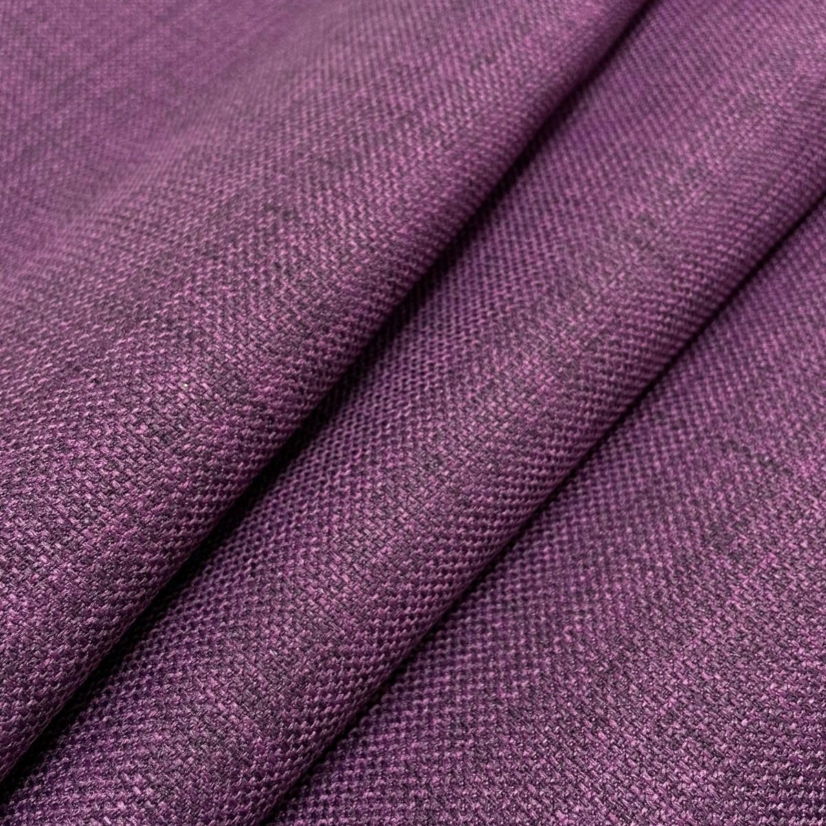 Purple Linen Look Designer Soft Plain Curtain Cushion Sofa Upholstery Fabric Material BY THE METRE