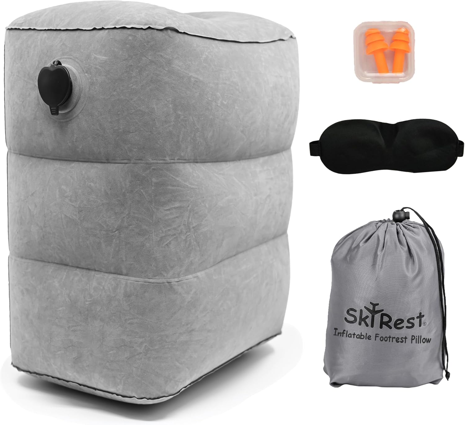 Inflatable Travel Foot Rest Pillow-Standard Airplane Jamaica Ubuy