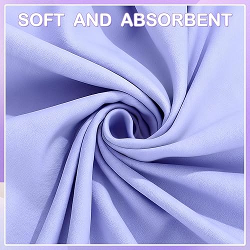 Miniatura 3 de Soulchen Paquete de 6 toallas de yoga caliente a granel con punto de agarre antideslizante de 72 x 24 pulgadas, tapete de yoga de microfibra suave