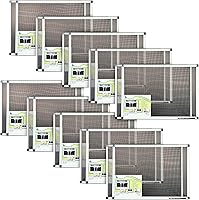 Vista 12 de Fenestrelle Pantalla Extensible para Ventana – 10″ H × 19″–36″ W Horizontal, Pantalla para Ventana Ajustable de 2 Direcciones con Malla de Fibra