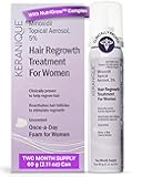 Keranique Women's 5% Topical Minoxidil Foam – Hair Regrowth Scalp Treatment with Powerful NutriGrow blend - Supports Thicker, Fuller, Healthier Hair & Scalp p - 2 Month Supply