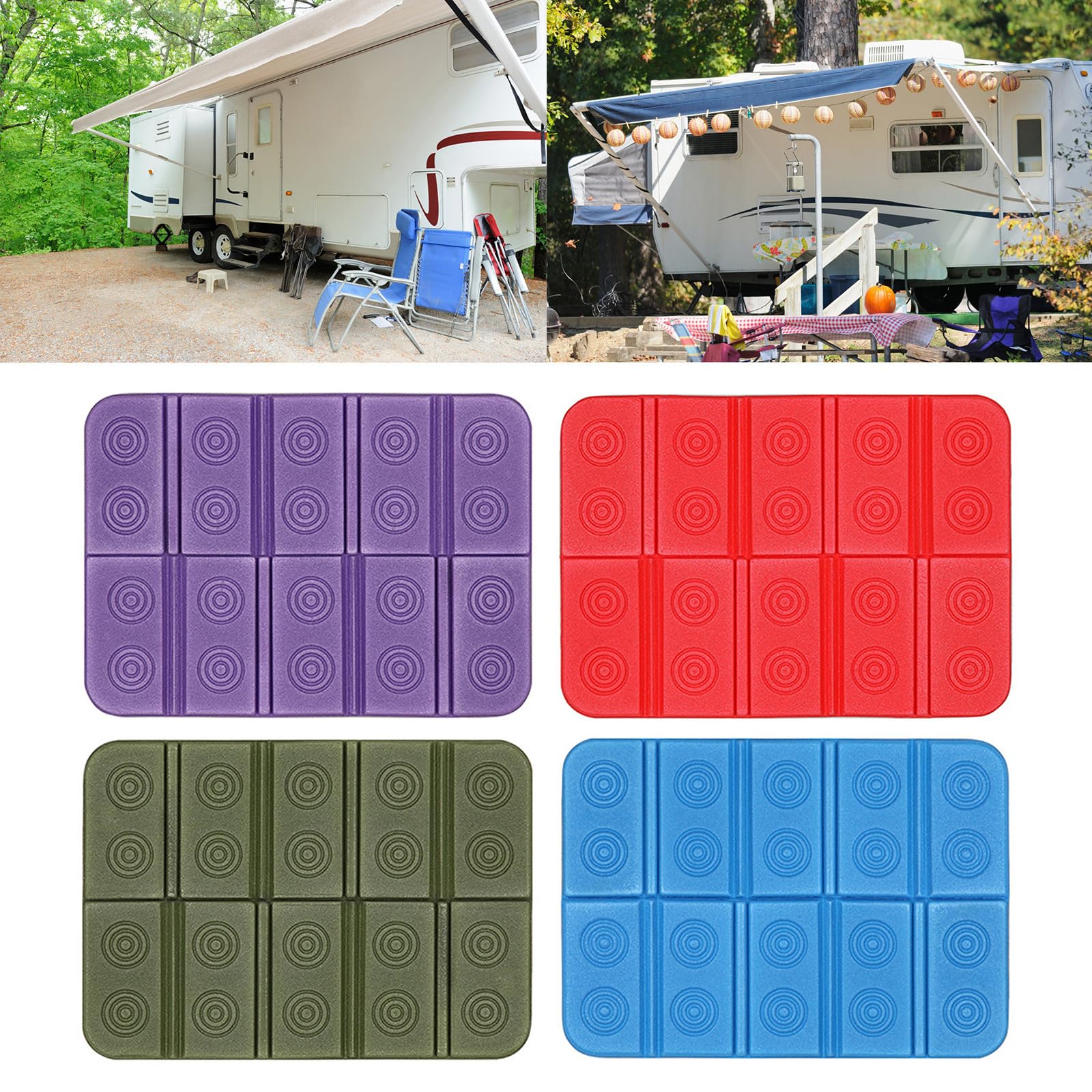 Fcnjsao Folding Mat Sitting Pad Outdoor Camping Hiking Seats Pad Moistureproof Seats Pad Portable Foldable Cushions