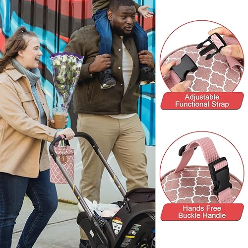 Miniatura 6 de Accmor Bolsa enfriadora de leche materna, bolsas de asas aisladas para biberones, bolsa térmica con calentador de biberones, bolsa para biberones