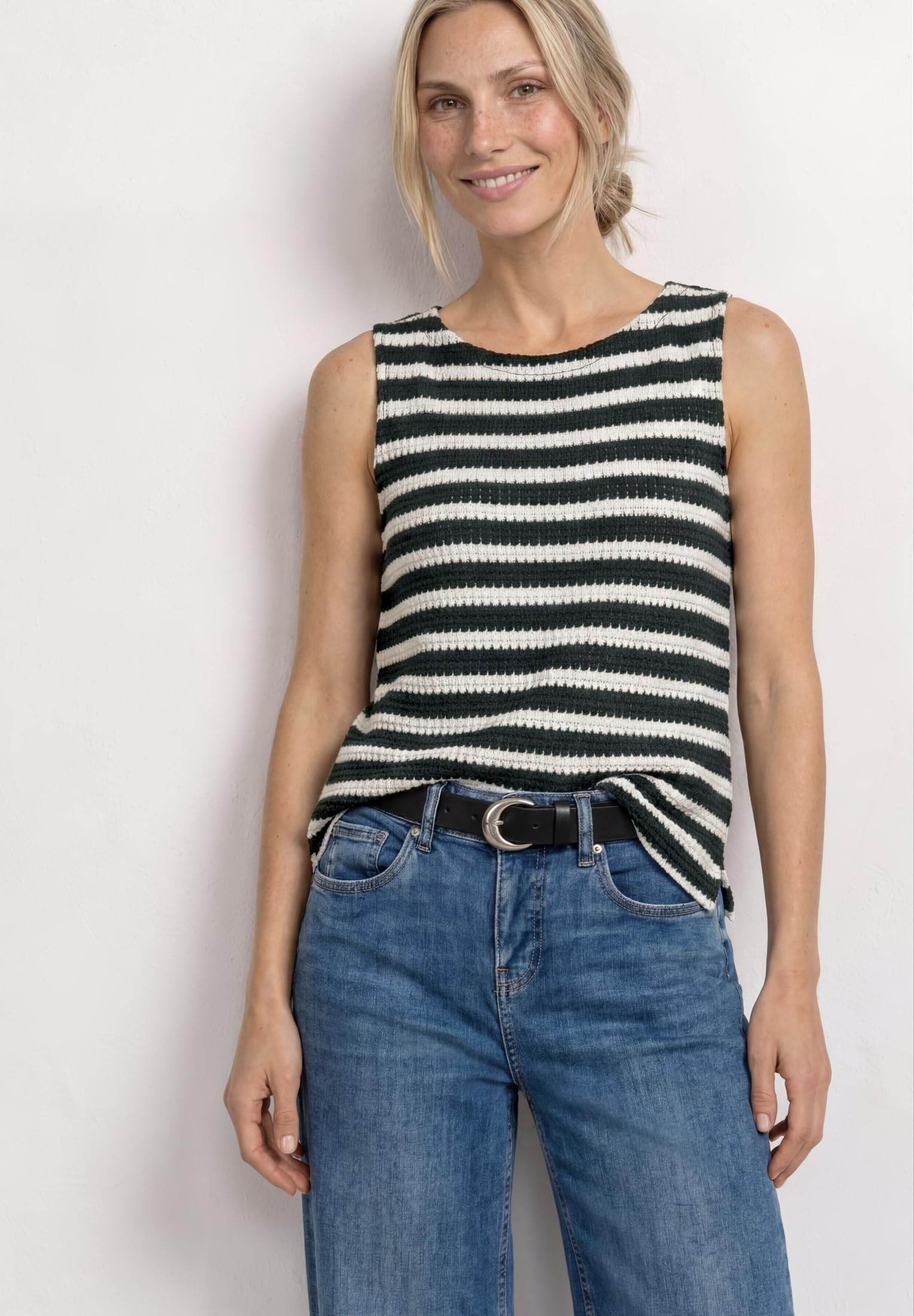 Street One 3230468 Top de Rayas de Punto Mujer (Pack de 1)