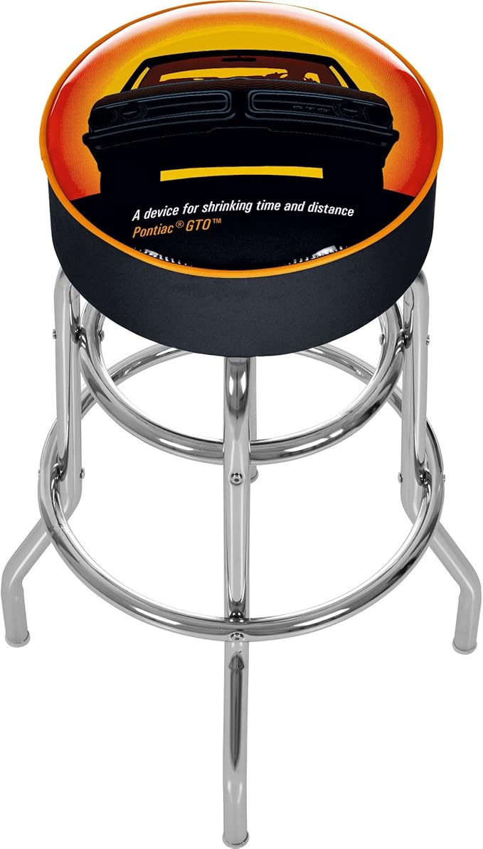 Pontiac Firebird Bar Stool Garage Seat Chair Metal Swivel Man Cave