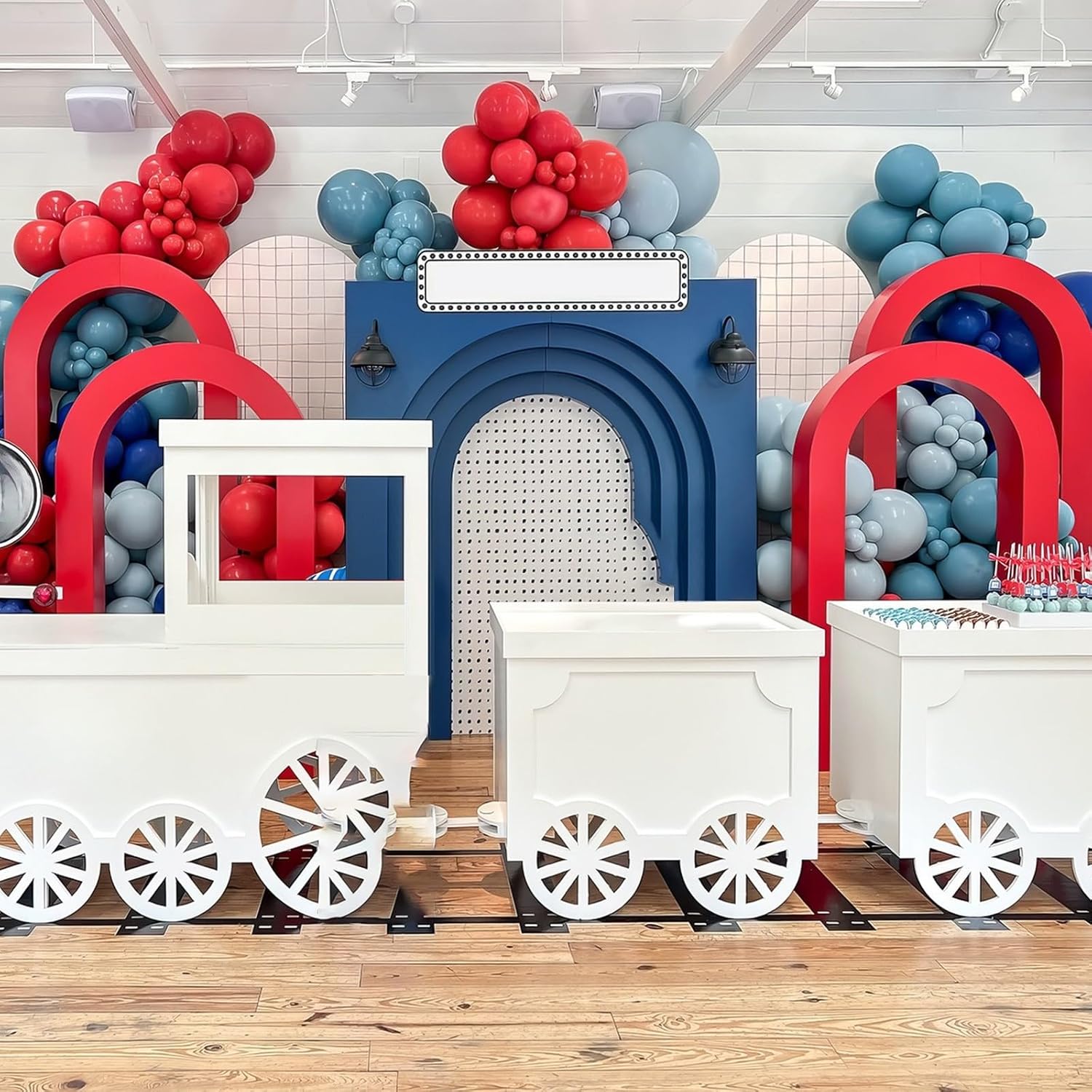 Red and Blue Balloons,12 Inch Navy Blue Macaron Blue and Dark Blue with Matte Red Balloons,for Birthday Wedding Baby Shower Theme Party Decorations