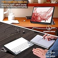 Vista 6 de Funda para Galaxy Tab S9 de 11 pulgadas, versión 2023, ligera, delgada, cubierta de soporte para SM-X710/716B/718U con función de apagado