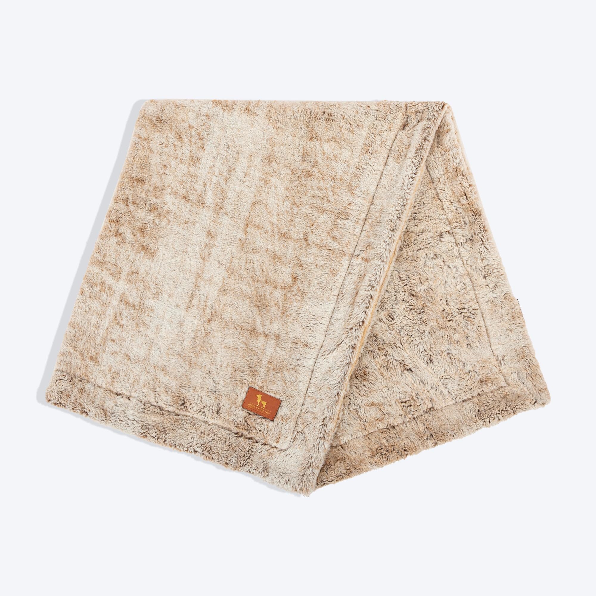 HUFT Furry Comfort Pet Blanket – Brown, L | Ultra-Soft & Warm Dog