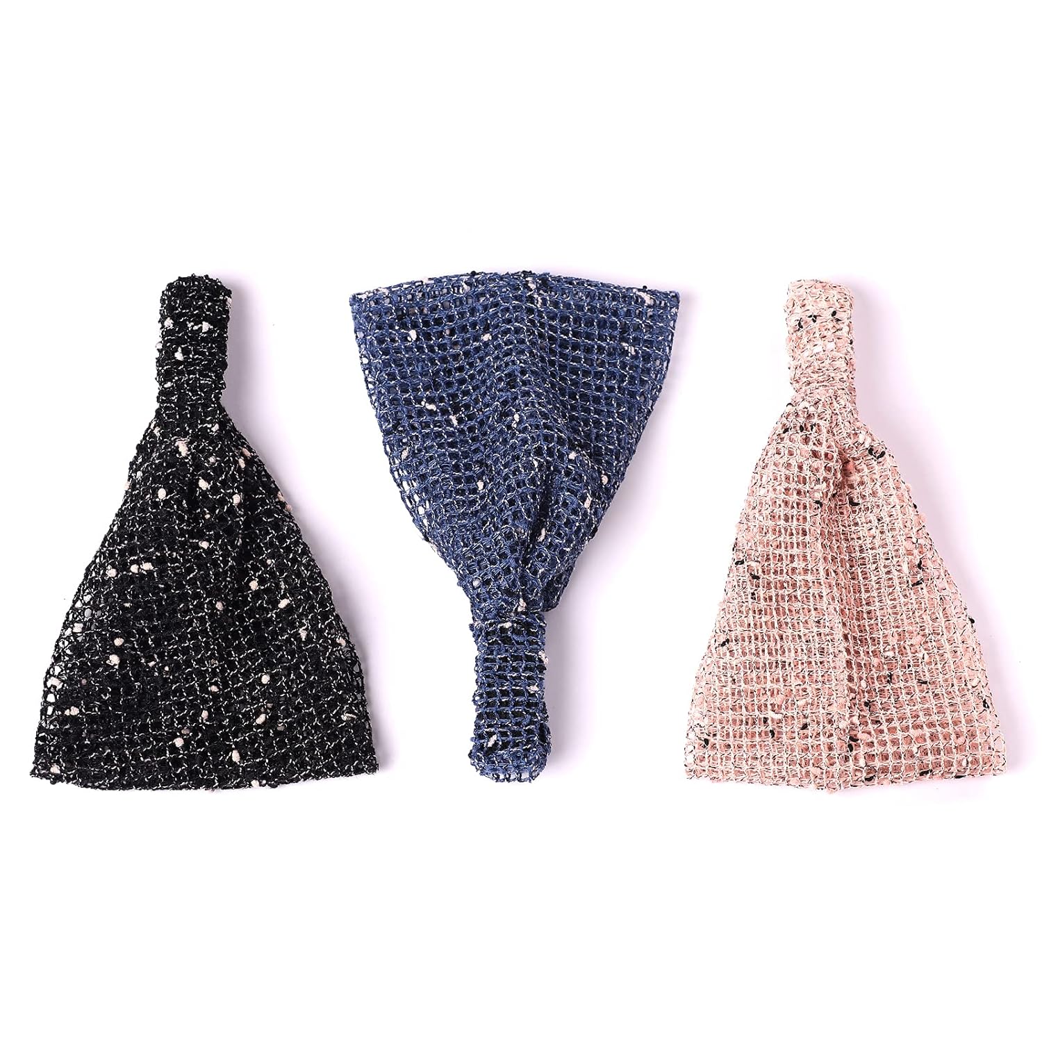 SilentThird (3Pcs ) thick headbands for women fashion headbands lace hairbands Wide Headwear workout head band : Beauty & Personal Care