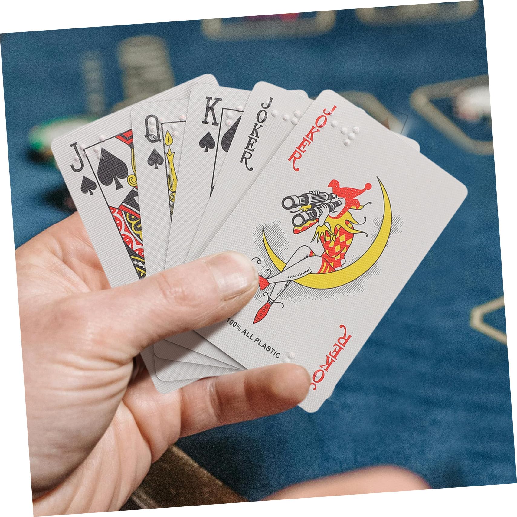 da Gioco in Braille Grandi per Ipovedenti e Non Vedenti Poker Accessibile per Adulti e Facilitano Giochi Inclusivi e Apprendimento