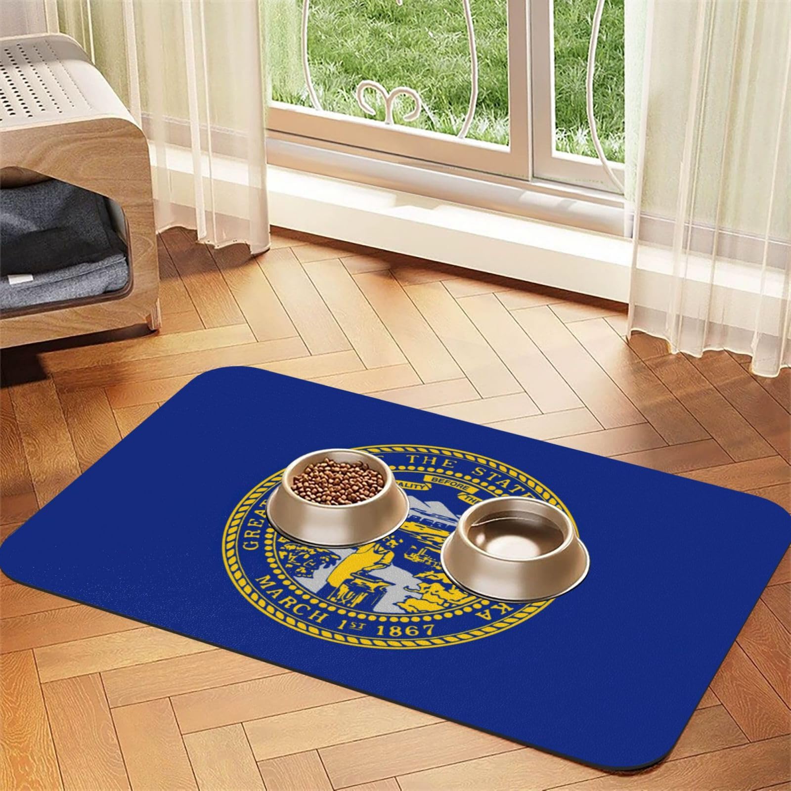 Tapis d'alimentation absorbant et antidérapant Nebraska