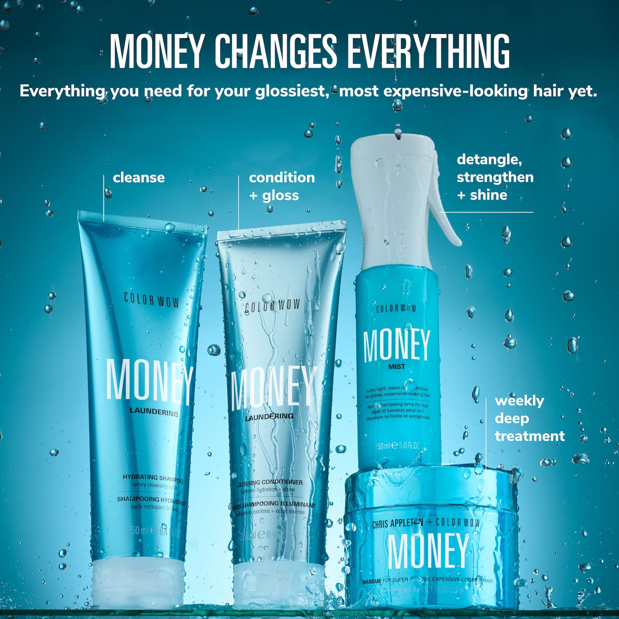 COLOR WOW Money Masque für superglänzendes, luxuriös aussehendes Haar, 215 ml