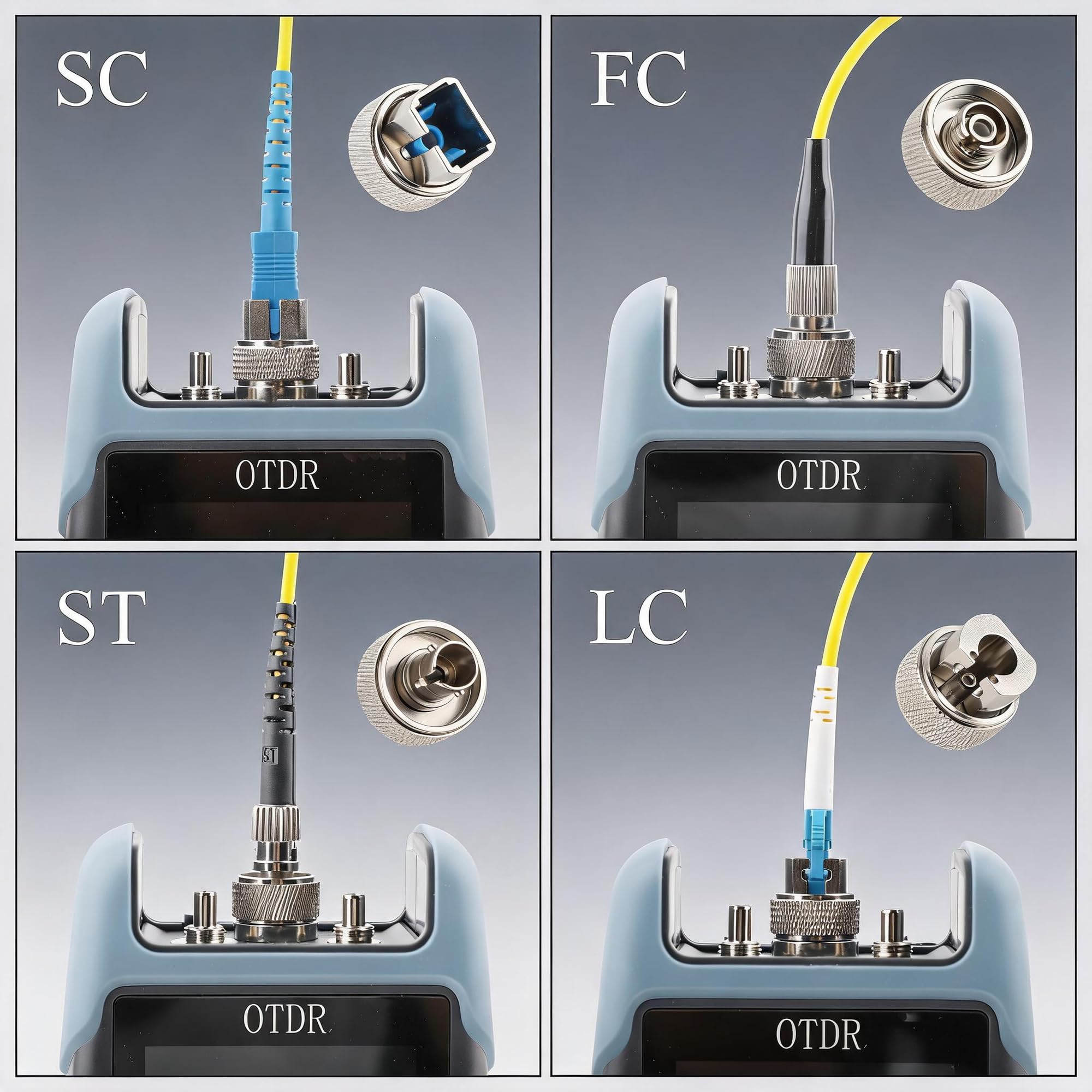 Adattatore in fibra di vetro 72x per SC FC ST LC per connessioni di rete FTTH, con robusta scatola di plastica