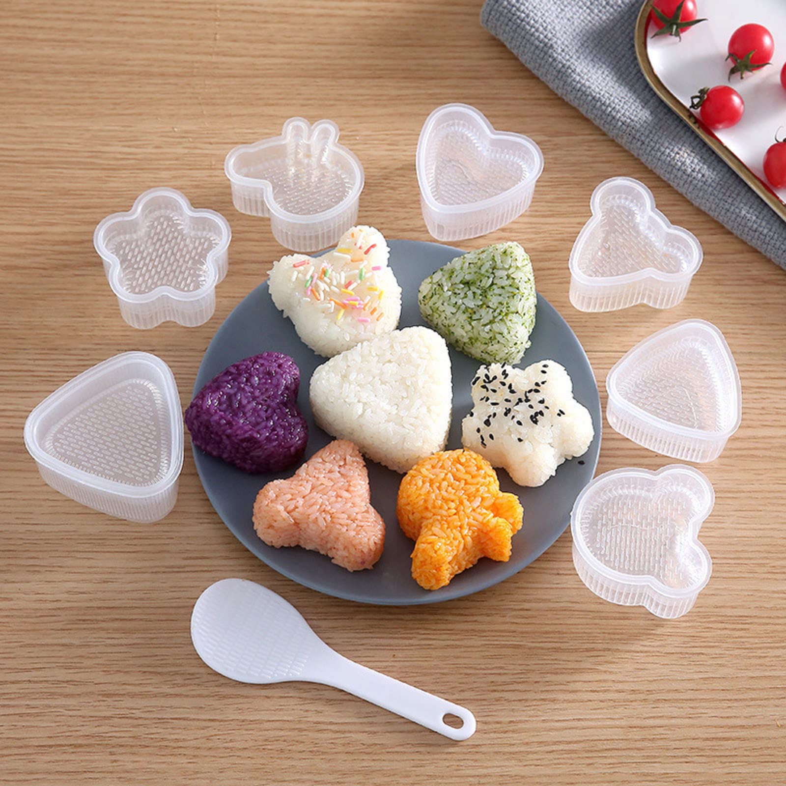 Onigiri Rice Ball Mold, Triangle Set of 7