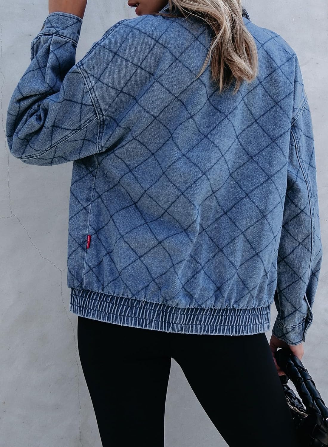 Sidefeel Women's Jean Jacket Long Sleeve Zimbaplatinum Overszied Denim Jackets Shacket Coat Fashion Spring Outfits 2025 - Image 2