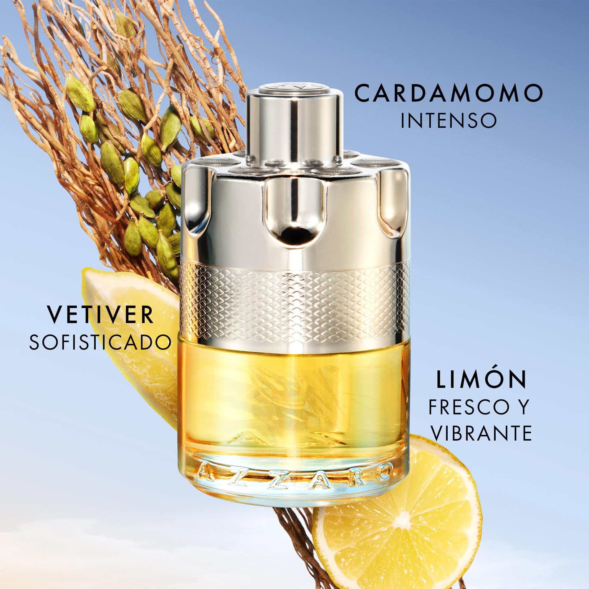 Azzaro Wanted, Agua de Colonia en Vaporizador Spray para Hombre, Fragancia Cítrica-Amaderada