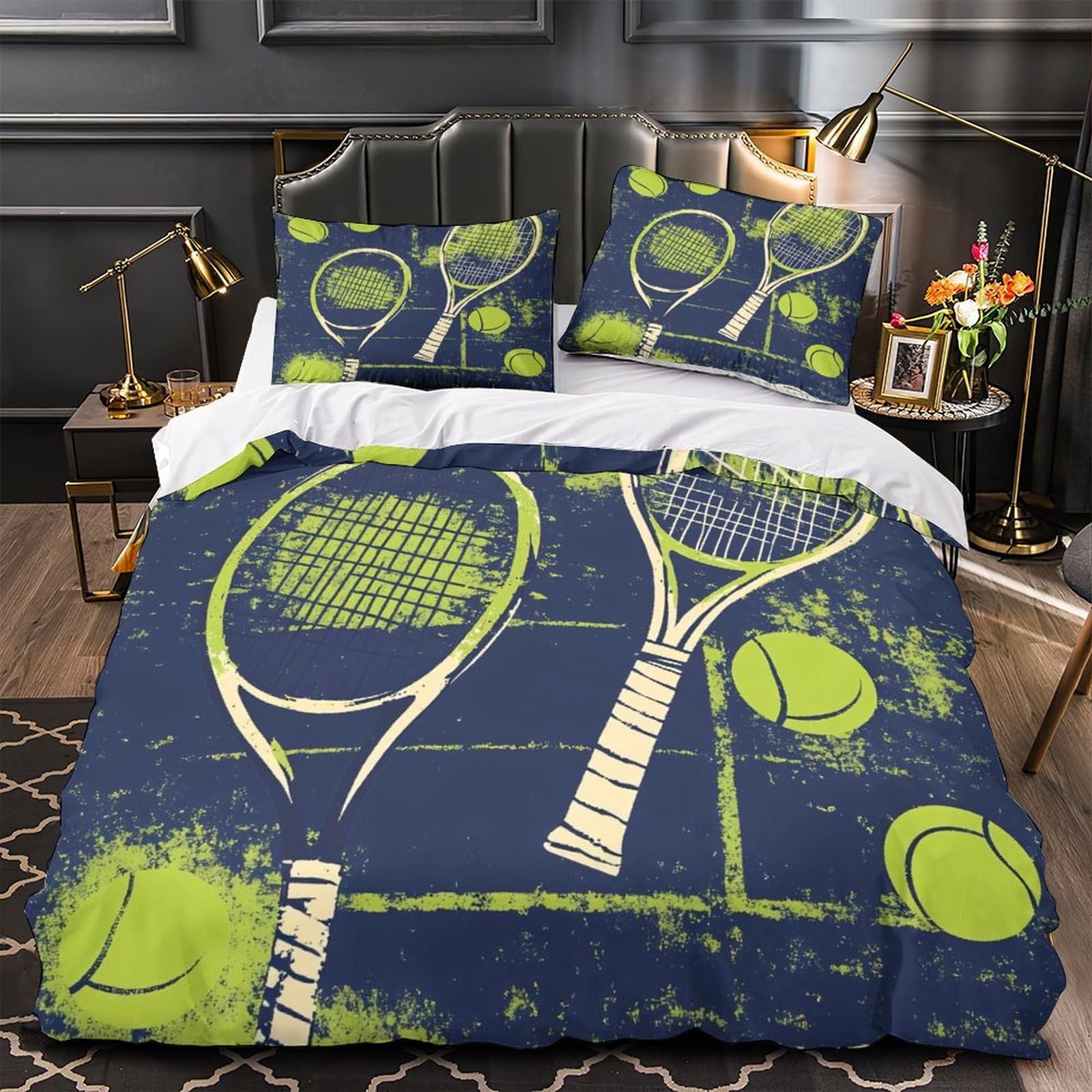 Raquettes de tennis parure de lit hypoallergique pour stopper les allergies et bien dormir